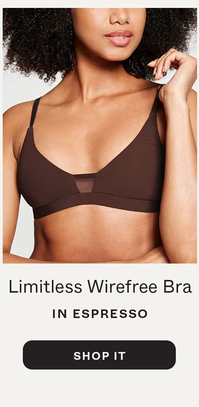 Limitless Wirefree Bra in Espresso
