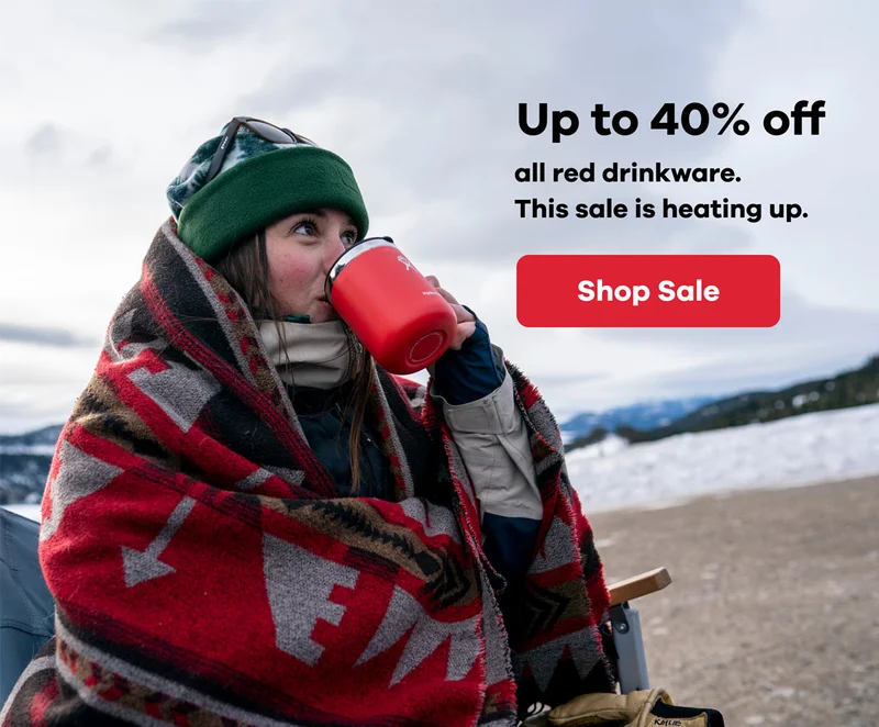 Up to 40% off all red drinkware | Shop Sale