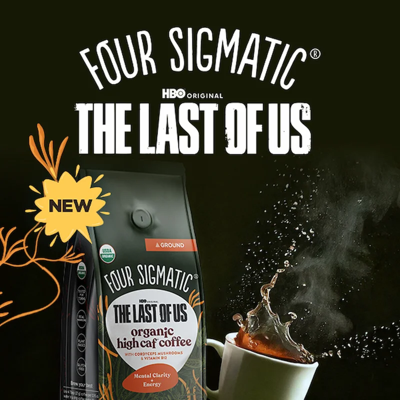 NEW Four Sigmatic The Last Of Us Organic High Caf Coffee