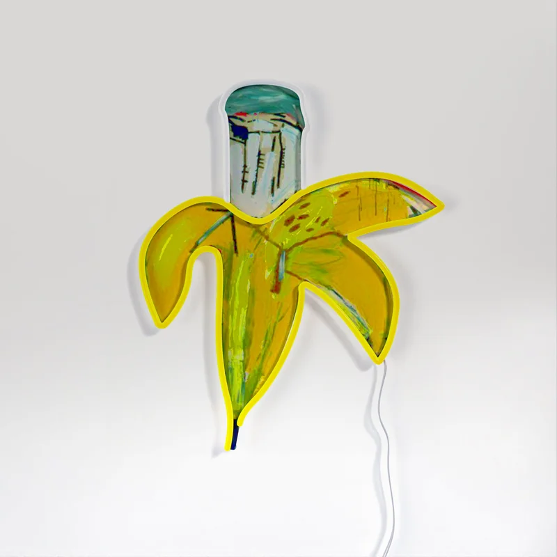 Image of Banana YP x Jean Michel Basquiat, LED neon sign