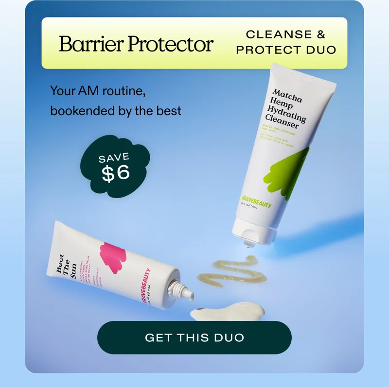 Barrier Protector: Cleanse & Protect Duo.  Your AM routine, bookended by the best  |  GET THIS DUO