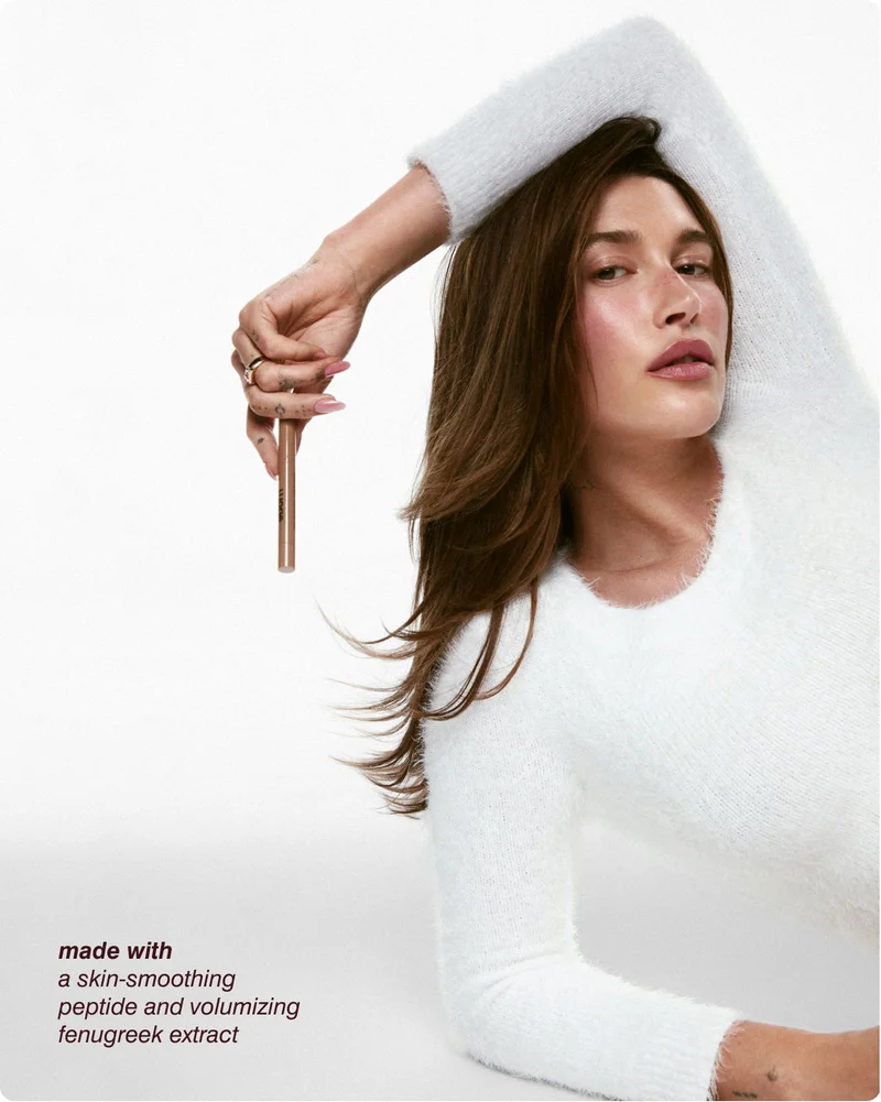 made with: a skin-smoothing peptide and volumizing fenugreek extract