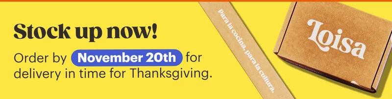 Stock up now! Order by November 20th for delivery in time for Thanksgiving.