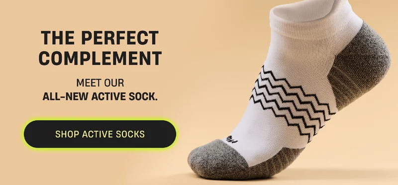 The Perfect Complement | Meet our All-New Active Sock. | Shop Active Socks