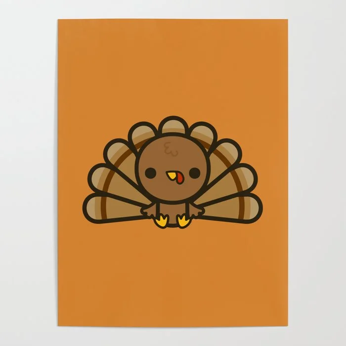 Cute turkey Poster Poster