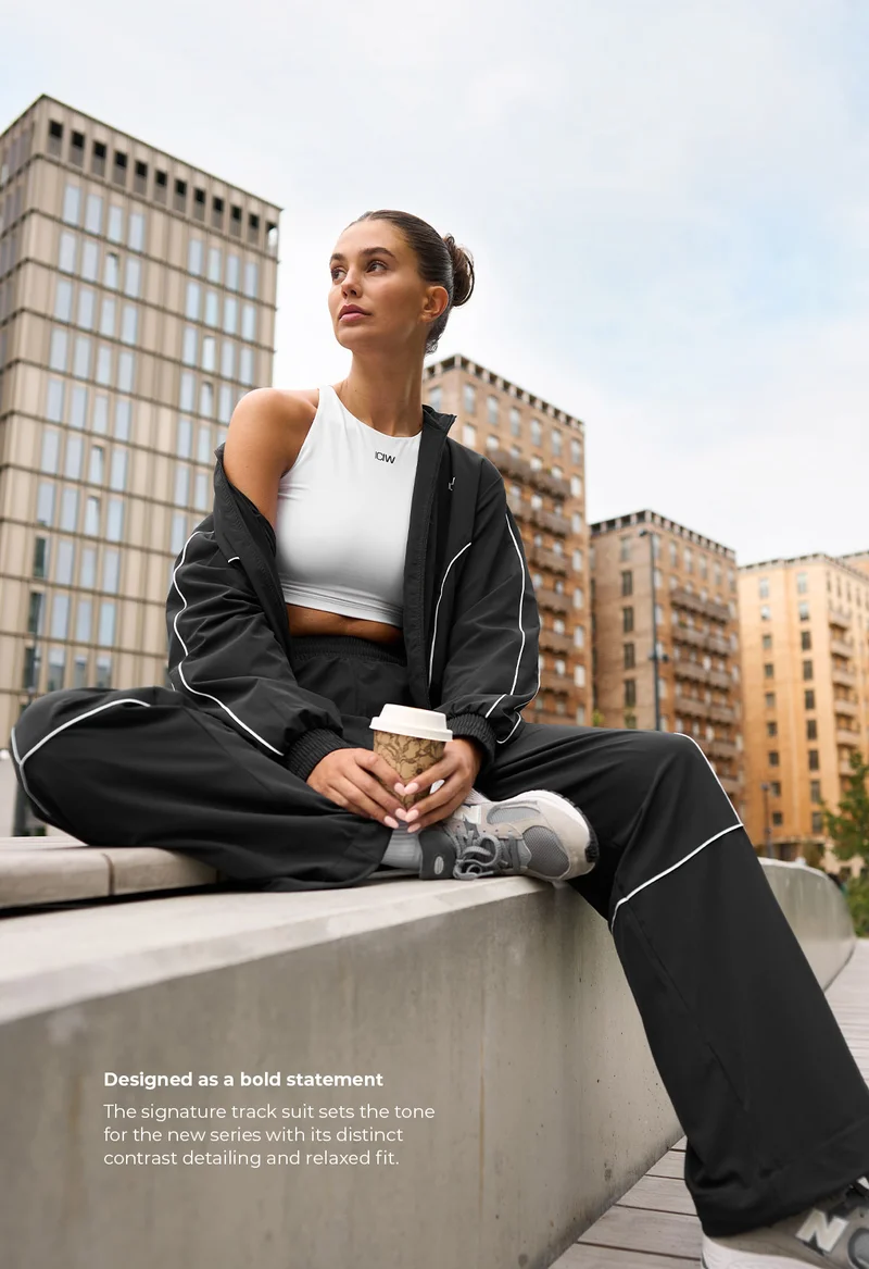 Contrast Track Pants Wmn Black