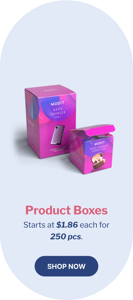 Product Boxes | Starts at $1.86 each for 250 pcs.