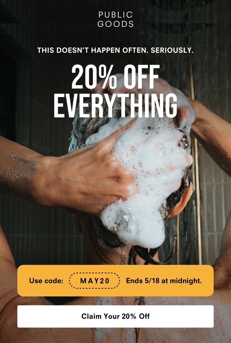 20% off everything