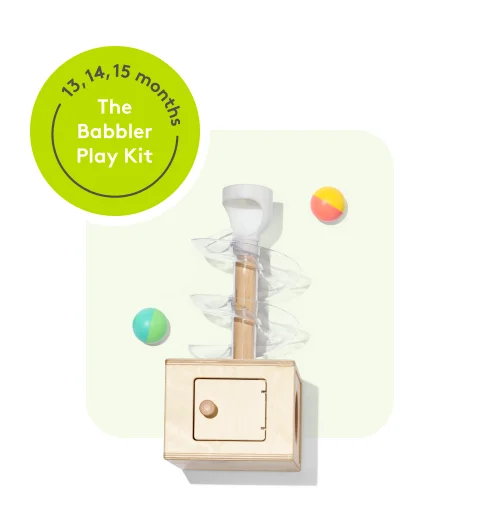 Slide & Seek Ball Run | 13, 14, 15 months: The Babbler Play Kit