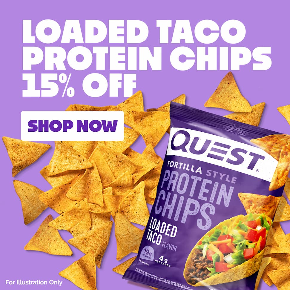 Quest Nutrition - Loaded Taco Protein Chips 15% off