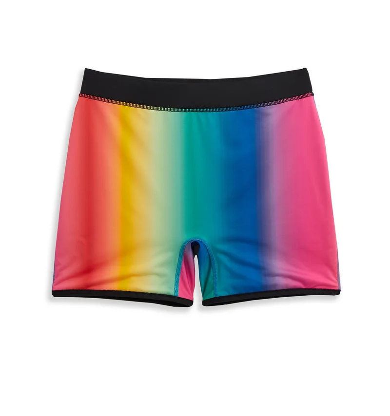 Image of Swim 4.5" Reversible Short - Melting Rainbow