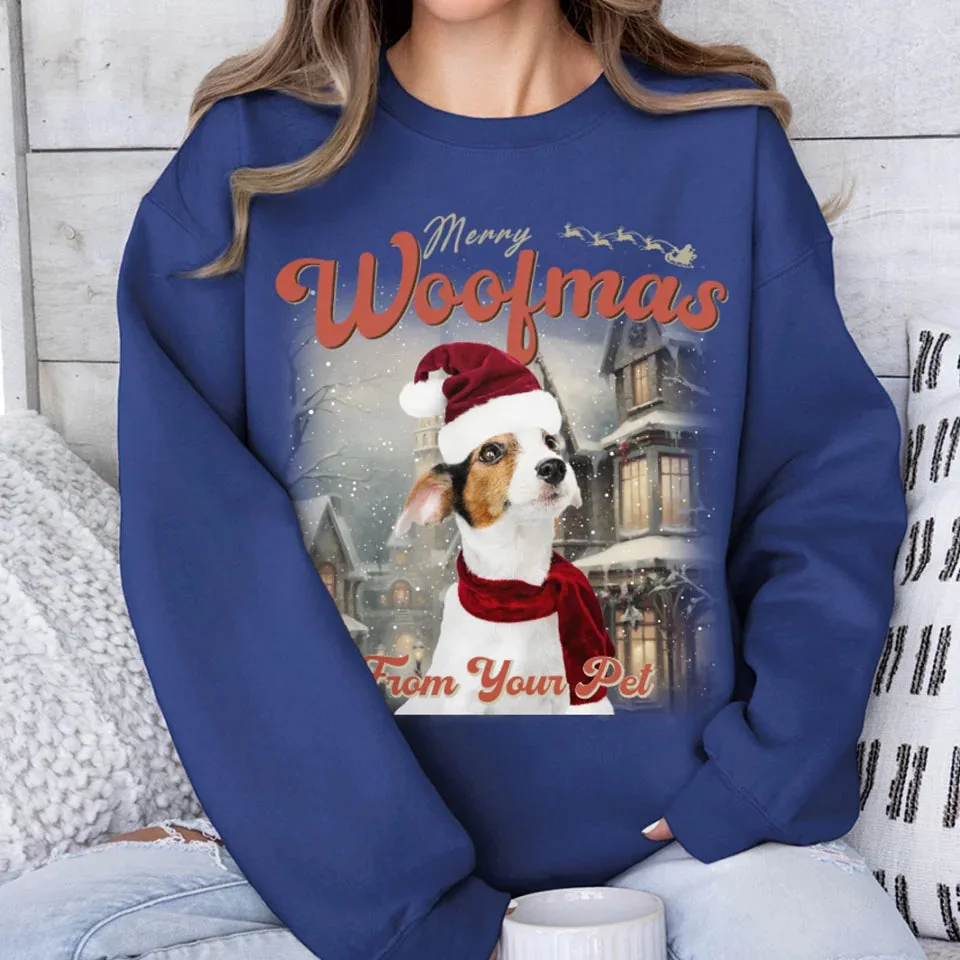Image of Custom Vintage Christmas Pet Sweatshirt