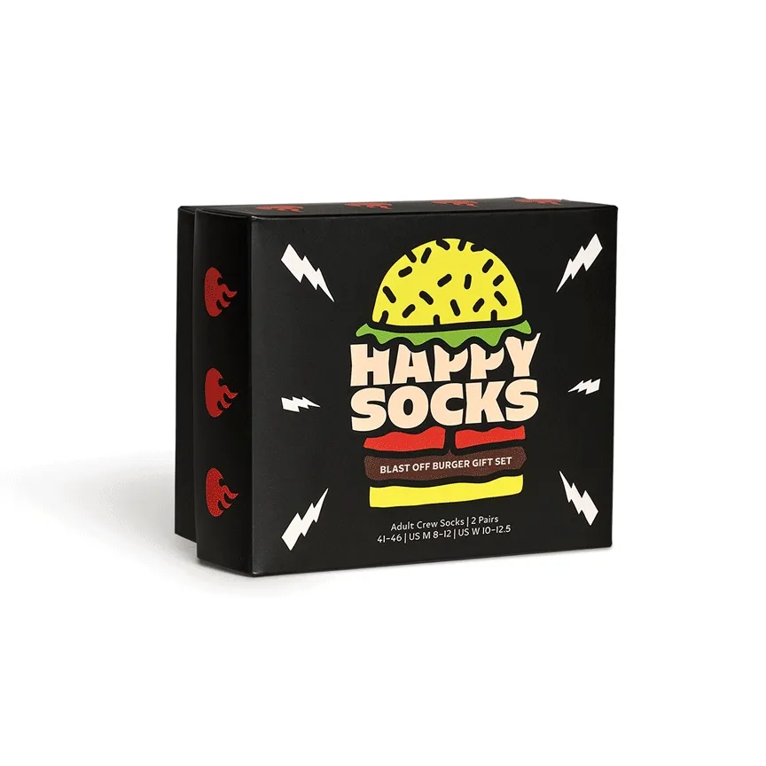 2-Pack Blast Off Burger Socks Gift Set