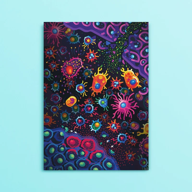 Image of Immune System Battlefield Poster