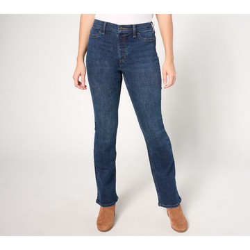 Denim & Co. Tall Indigo Easy Stretch Baby Bootcut Jean