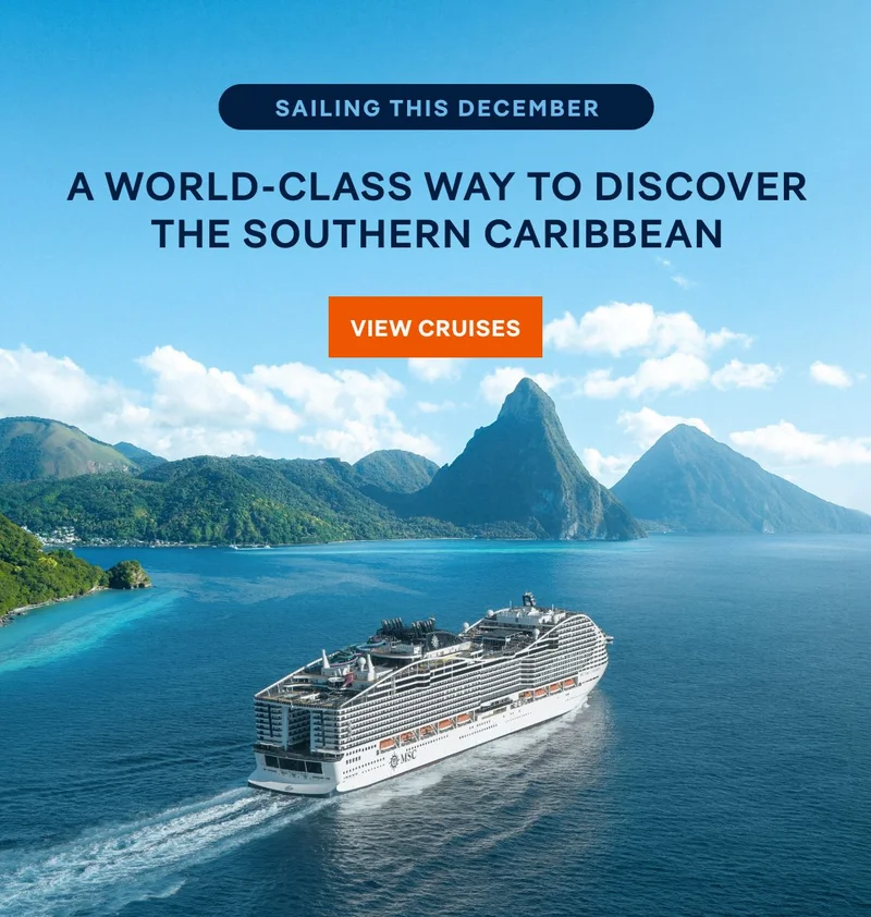 Sailing This December – A World-Class Way to Discover the Southern Caribbean – Click to View Cruises & Book Now