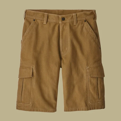 Men’s Iron Forge Hemp Canvas Cargo Shorts with 11 inch inseam.