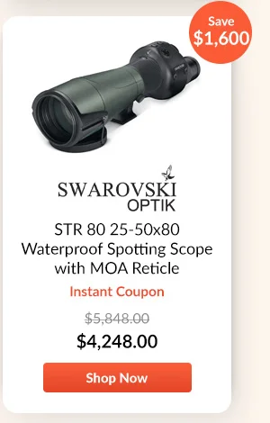 Swarovski Optik STR 80 25-50x80 Waterproof Spotting Scope with MOA Reticle