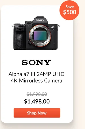 Sony Alpha a7 III 24MP UHD 4K Mirrorless Camera