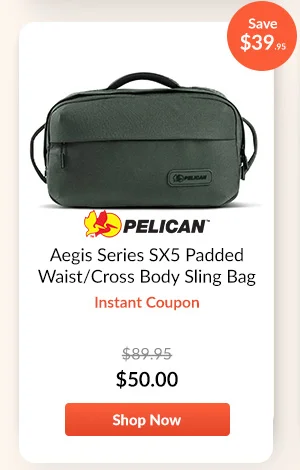 Pelican Aegis Series SX5 Padded Waist/Cross Body Sling Bag