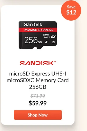 SanDisk microSD Express UHS-I microSDXC Memory Card 256GB