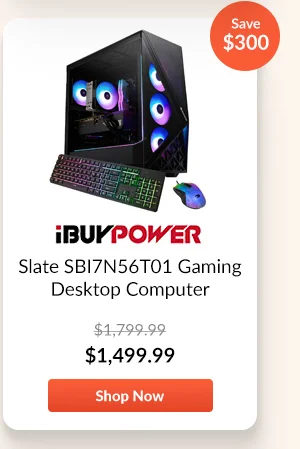 iBUYPOWER Slate SBI7N56T01 Gaming Desktop Computer