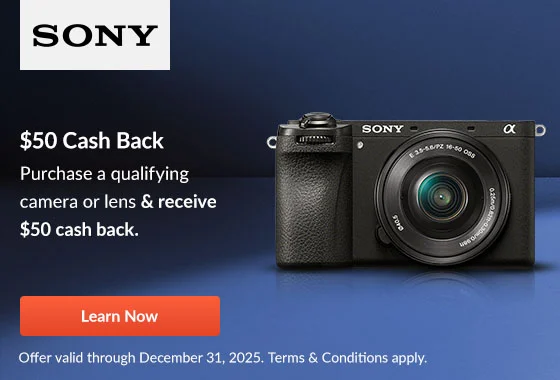 Sony $50 Cash Back | Learn Now