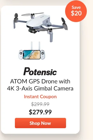 Potensic ATOM GPS Drone with 4K 3-Axis Gimbal Camera