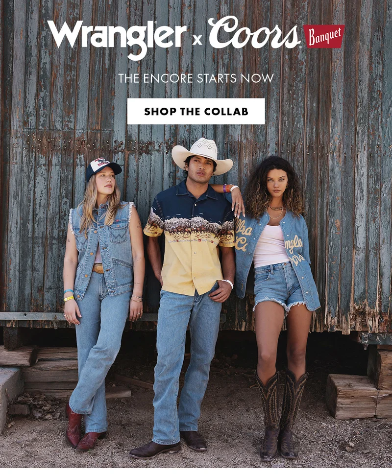 Wrangler x Coors Banquet The encore starts now Shop The Collab