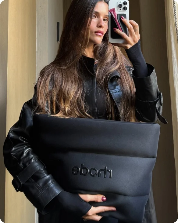 oversized bubble bag x snap-on lip case