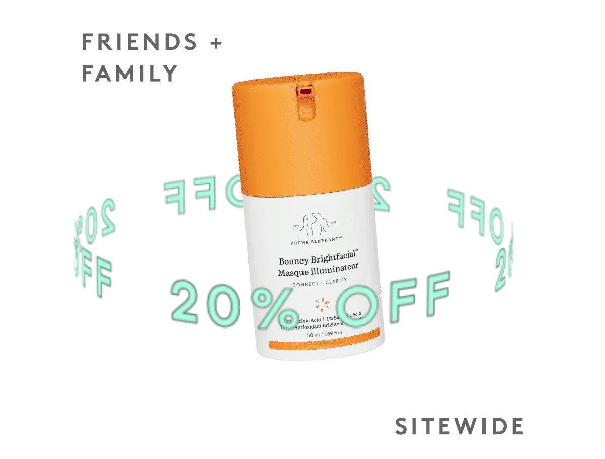 Friends and Family 20% off Sitewide