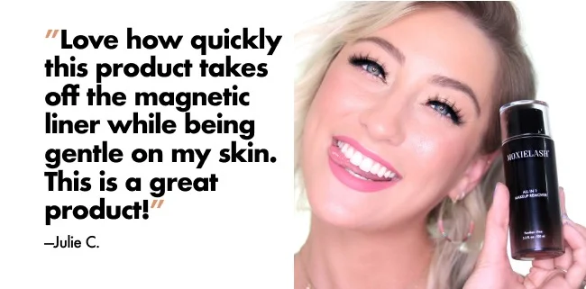 “Love how quickly this product takes off the magnetic liner and the fact that you can also use it to clean the liner off the lash strip.” —Julie C.