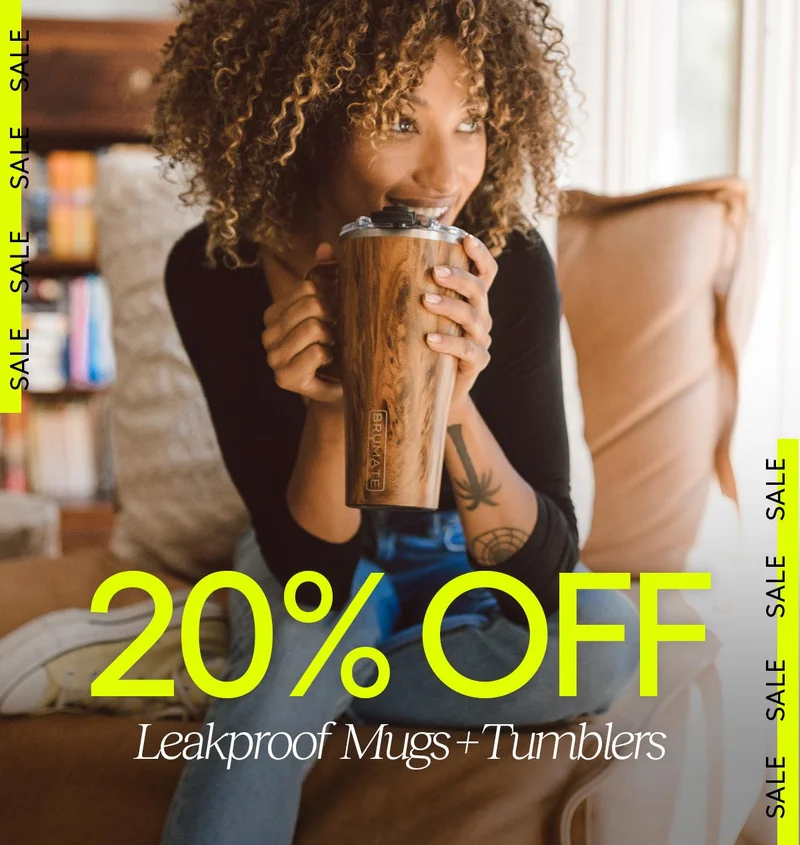20% OFF - Leakproof Mugs + Tumblers