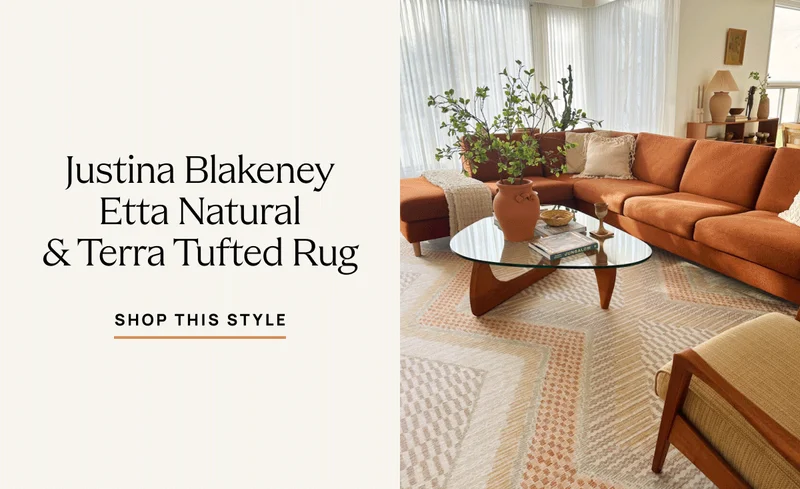 Justina Blakeney Etta Natural & Terra Tufted Rug
