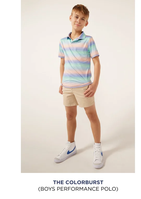 Boys Performance Polo: The Colorburst