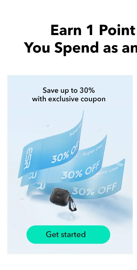 "Earn 1 Point for Every $1 You Spend as an ESR Super User "
