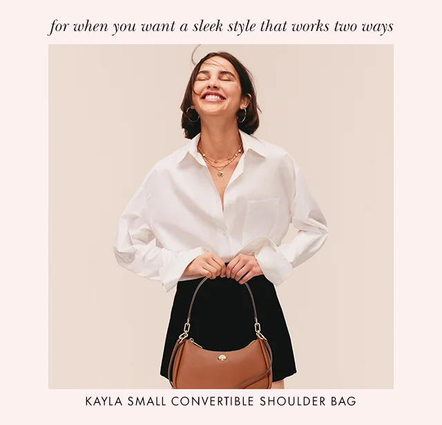 KAYLA SMALL CONVERTIBLE SHOULDER BAG