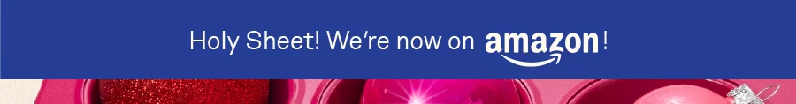 Holy Sheet! We're now on Amazon!