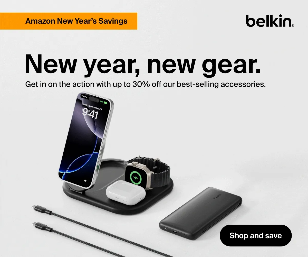 Be ready for 2025 with Belkin on Amazon.