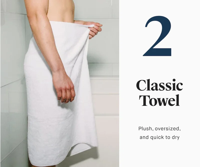 2 Classic Towel Plush, oversized, and quick to dry