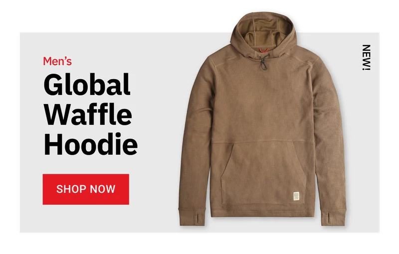 Topo Global Waffle Hoodie