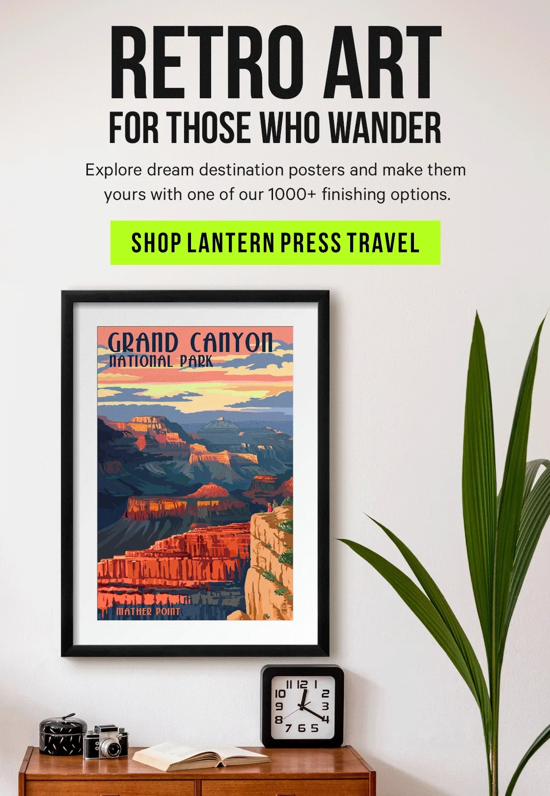 Retro Art for Those Who Wander - Explore dream destination posters and make them yours with one of our 1000+ finishing options