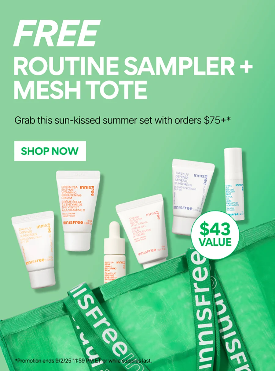 FREE ROUTINE SAMPLER + MESH TOTE WITH ORDERS $75+