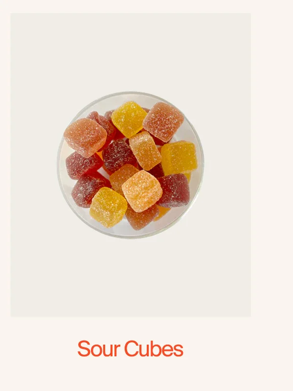 Sour cubes