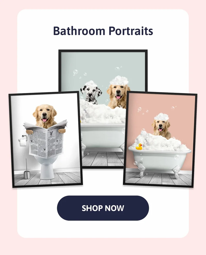 Bathroom Portraits - Last day to order with express shipping