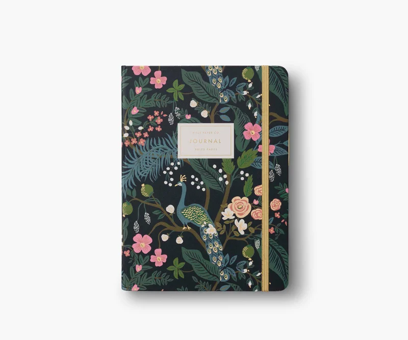 Image of Journal with Pen - Peacock