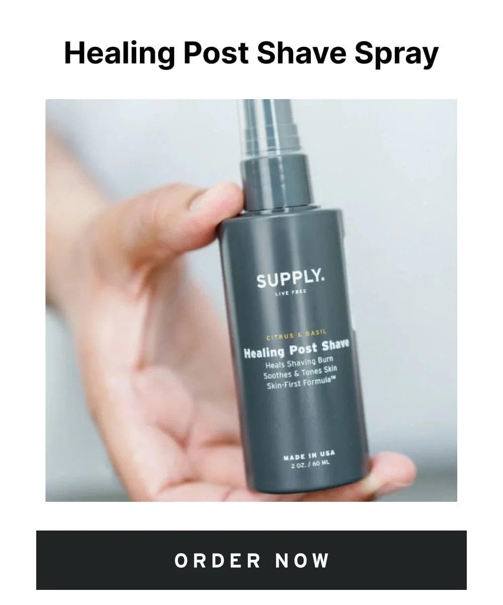 Healing post shave spray