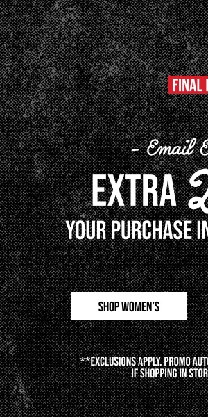 Extra 25% off Shop Women's