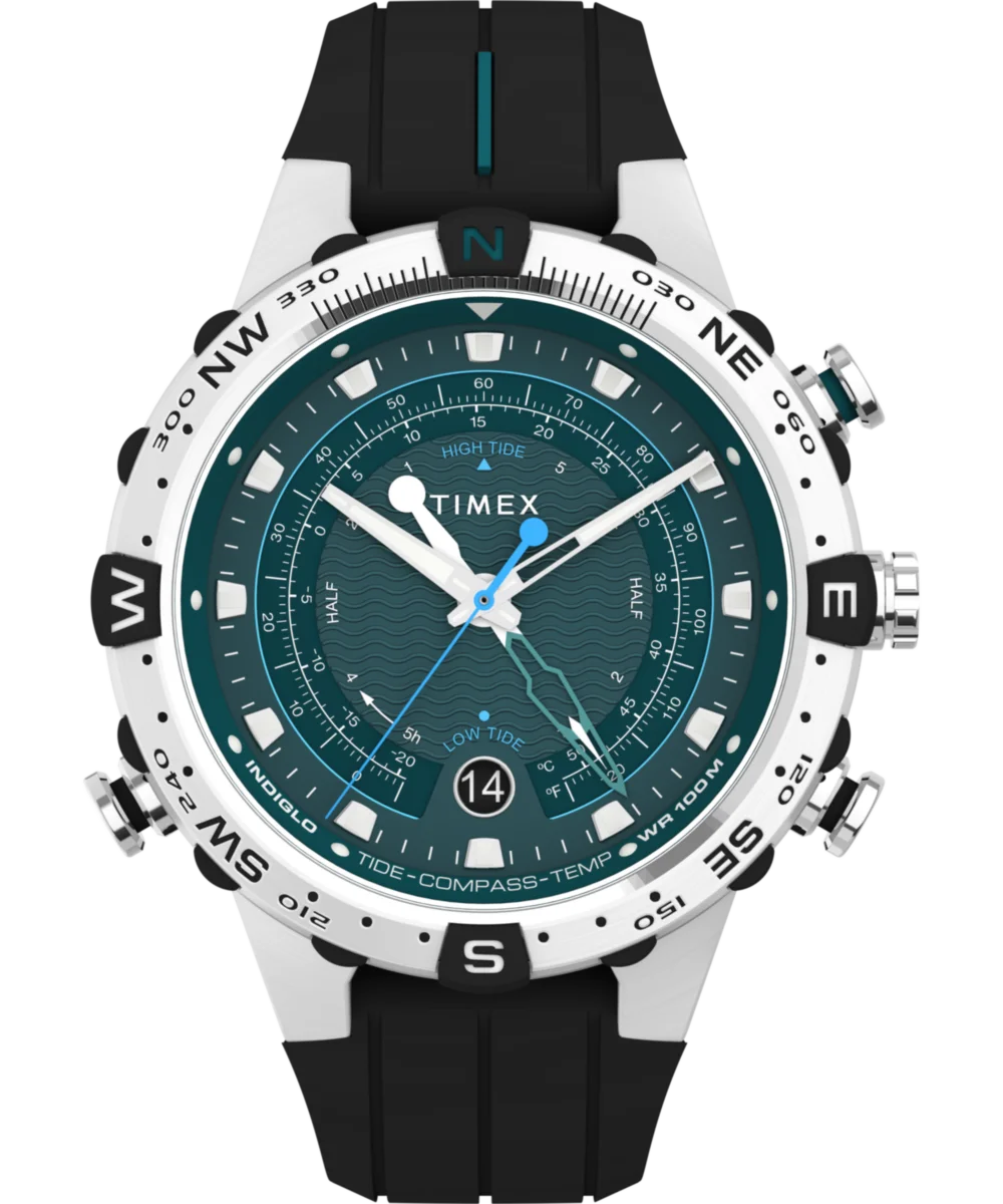 Image of Expedition Tide-Temp-Compass 45mm Silicone Strap Watch