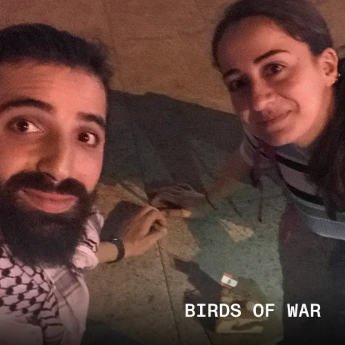 Still from the film, "Birds of War."